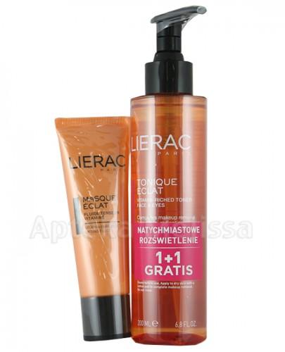 LIERAC MASQUE ECLAT Maska rozświetlająca - 50 ml + LIERAC TONIQUE ECLAT Rozświetlający tonik - 200 ml - Apteka internetowa Melissa