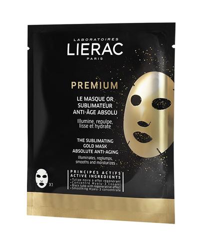  Lierac Premium Złota Maska do twarzy na tkaninie Anti-Aging, 20 ml, cena, opinie, skład  - Apteka internetowa Melissa  