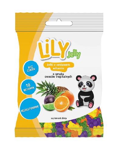  Lily Jelly Żelki z zestawem 10 witamin o smaku owoców tropikalnych bez cukru bezglutenowe, 80 g, cena, opinie, wskazania - Apteka internetowa Melissa  