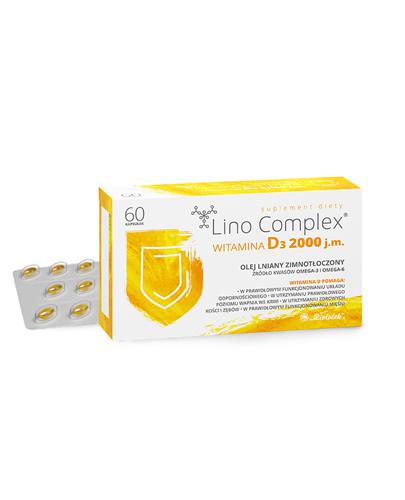 Lino Complex Witamina D3 2000 j.m. - 60 kaps. - cena, opinie, stosowanie - Apteka internetowa Melissa
