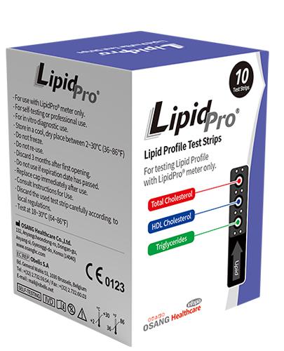  LipidPro Paski testowe do monitorowania profilu lipidowego we krwi - 10 szt. - cena, opinie, wskazania - Apteka internetowa Melissa  