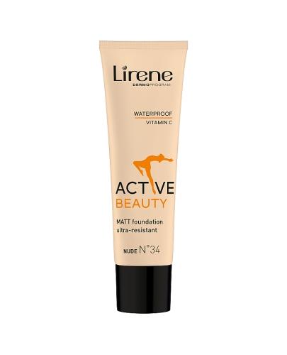  Lirene Active Beauty Długotrwały podkład dla aktywnych kolor nude nr 34 - 30 ml - cena, opinie, właściwości  - Apteka internetowa Melissa  