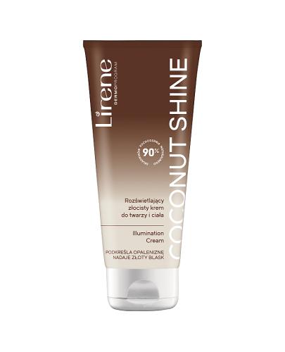  Lirene Coconut Shine Rozświetlający złocisty krem do twarzy i ciała, 150 ml, cena, opinie, właściwości  - Apteka internetowa Melissa  