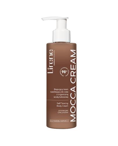  Lirene Mocca Cream Brązujący krem nawilżający do ciała z organiczną wodą kokosową, 190 ml, cena, opinie, właściwości  - Apteka internetowa Melissa  
