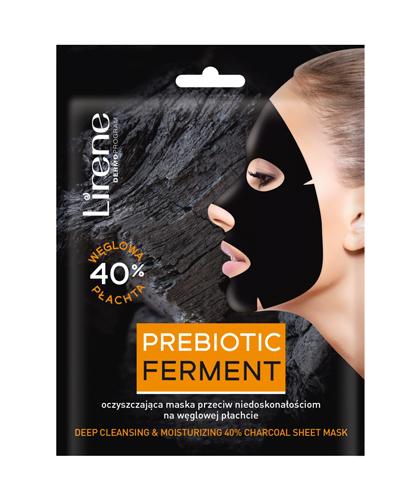  LIRENE Oczyszczająca maska przeciw niedoskonałościom na węglowej płachcie - 1 szt. - cena, opinie, właściwości  - Apteka internetowa Melissa  