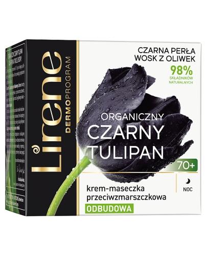  Lirene Organiczny Czarny Tulipan Krem-maseczka przeciwzmarszczkowa na noc 70+ - 50 ml - cena, opinie, właściwości  - Apteka internetowa Melissa  