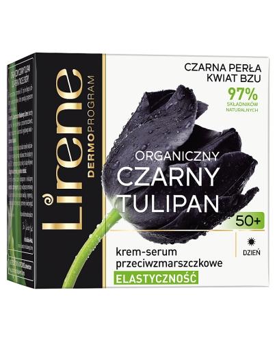  Lirene Organiczny Czarny Tulipan Krem-serum przeciwzmarszczkowe 50+ na dzień - 50 ml - cena, opinie, właściwości  - Apteka internetowa Melissa  