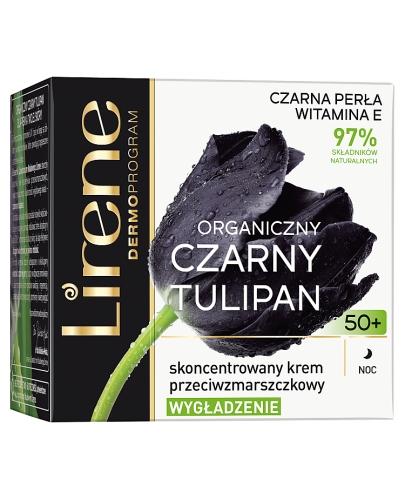  Lirene Organiczny Czarny Tulipan Skoncentrowany krem przeciwzmarszczkowy 50+ na noc - 50 ml - cena, opinie, właściwości  - Apteka internetowa Melissa  