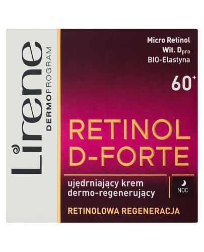  Lirene Retinol D-forte Ujędrniający krem dermo - regenerujący na noc 60+ - 50 ml - cena, opinie, działanie - Apteka internetowa Melissa  