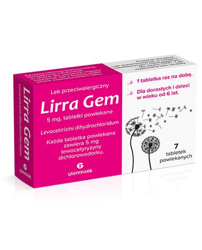 Lirra Gem, 5 mg, tabletki powlekane, 7 sztuk BEZ KARTONOWEGO OPAKOWANIA