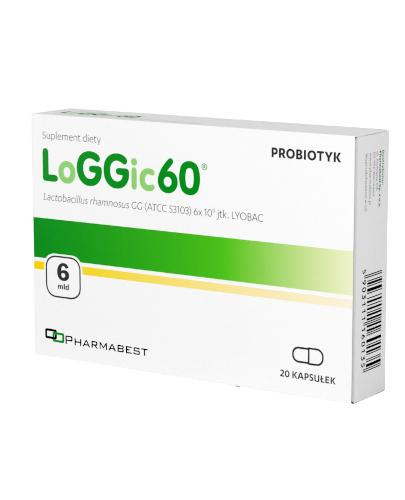 LOGGIC 60 - 20 kaps. Bakterie probiotyczne. - Apteka internetowa Melissa