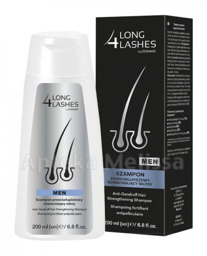 LONG 4 LASHES MEN Szampon przeciwłupieżowy wzmacniający włosy - 200 ml - Apteka internetowa Melissa