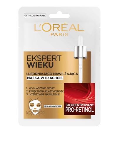 L'Oreal Ekspert Wieku Ujędrniająco Nawilżająca maska w płachcie 50+, 1 sztuka