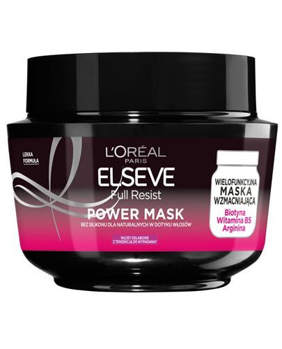  L'Oreal Elseve Full Resist Power Wielofunkcyjna maska wzmacniająca do włosów osłabionych - 300 ml - cena, opinie, właściwości - Apteka internetowa Melissa  