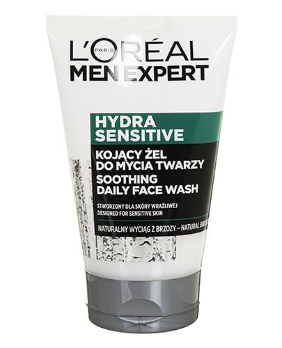  L'Oreal Men Expert Hydra Sensitive Kojący żel do mycia twarzy - 100 ml - cena, opinie, właściwości - Apteka internetowa Melissa  