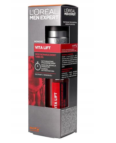 L'Oreal Men Expert Vita Lift Przeciwzmarszczkowy turbo żel - 50 ml - Krem na zmarszczki dla mężczyzn - cena, opinie, właściwości