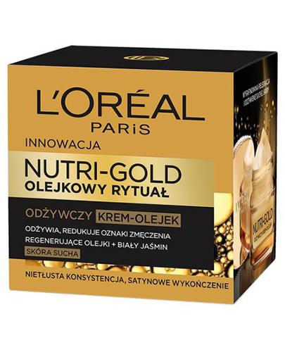 L'OREAL NUTRI GOLD OLEJKOWY RYTUAŁ Odżywczy krem-olejek do twarzy do skóry suchej - 50 ml - Apteka internetowa Melissa