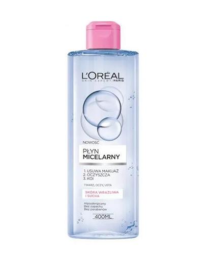 L'OREAL SKIN EXPERT Płyn micelarny do skóry wrażliwej i suchej - 400 ml