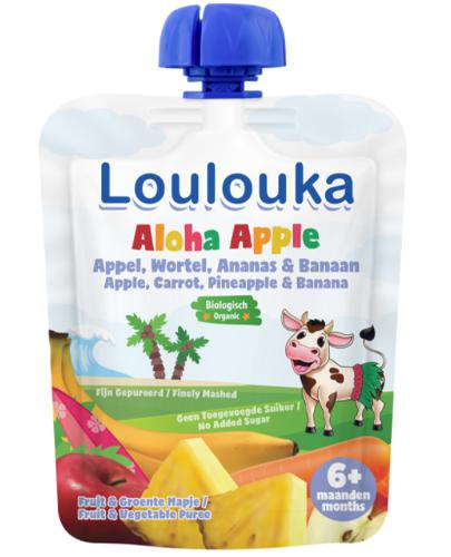  Loulouka Aloha Apple Mus owocowy - 90 g - cena, opinie, stosowanie - Apteka internetowa Melissa  
