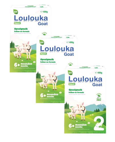  Loulouka Goat Bio 2 Organiczne Mleko Kozie dla niemowląt po 6 miesiącu, 3 x 400 g, cena, opinie, składniki - Apteka internetowa Melissa  