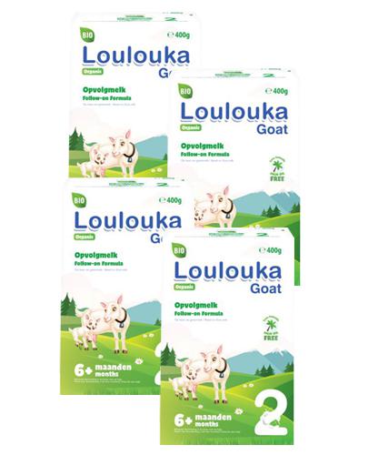  Loulouka Goat Bio 2 Organiczne Mleko Kozie dla niemowląt po 6 miesiącu, 4 x 400 g, cena, opinie, składniki - Apteka internetowa Melissa  