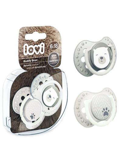 LOVI BUDDY BEAR Smoczek dynamiczny 6-18m 22/865 - 2 szt. - Apteka internetowa Melissa