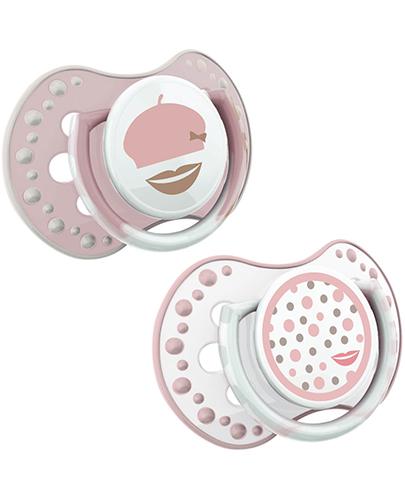 LOVI RETRO BABY Dynamiczny smoczek uspokajający dla dziewczynki 6-18 m-cy 22/805 - 2 szt. - Apteka internetowa Melissa