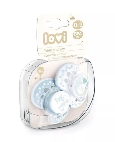 LOVI PRIDE&JOY Dynamiczny smoczek uspokajający niebieski 0-3 m-cy 22/844 - 2 szt. - Apteka internetowa Melissa