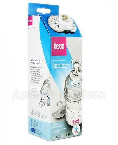 LOVI MEDICAL+ Butelka - 250 ml + LOVI Dynamiczny smoczek uspokajający 3-6 m-cy - 1 szt. - Apteka internetowa Melissa