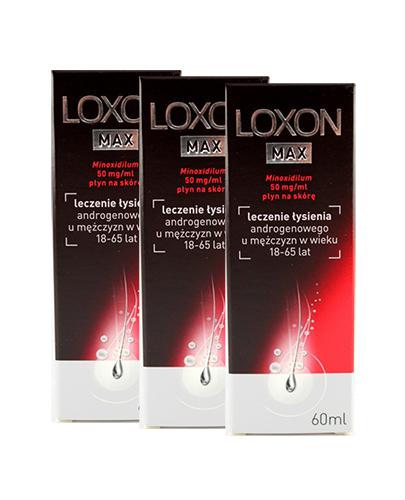  LOXON MAX 5% na łysienie, 3 x 60 ml, cena, opinie, wskazania - Apteka internetowa Melissa  