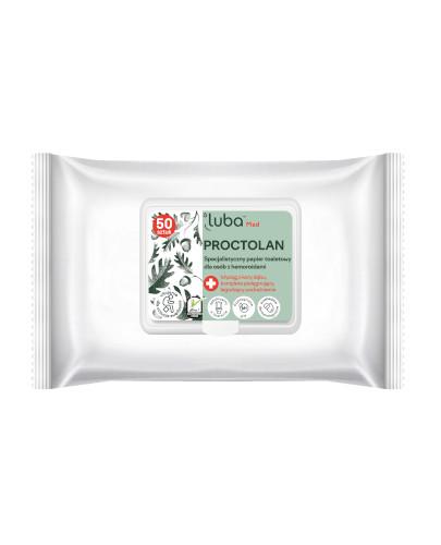 Luba Med Proctolan Specjalistyczny Papier toaletowy dla osób z hemoroidami, 50 szt.