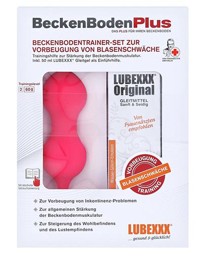 LUBEXXX BeBoPlus Zestaw do ćwiczeń mięśni dna miednicy w celu zapobiegania osłabienia pęcherza moczowego Original Lubrykant + ciężarki dopochwowe - 1 szt. - cena, opinie, wskazania - Apteka internetowa Melissa