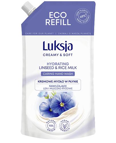  Luksja Creamy Linseed & Rice Milk Kremowe mydło w płynie zapas - 400 ml - cena, opinie, wlaściwości - Apteka internetowa Melissa  