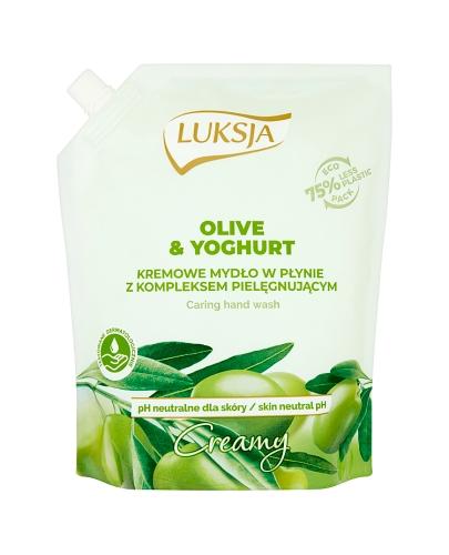 Luksja Creamy Olive & Yoghurt Kremowe mydło w płynie zapas - 900 ml - cena, opinie, właściwości