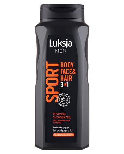 Luksja Men Sport Żel pod prysznic 3 w 1, 500 ml cena, opinie, skład