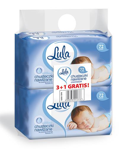  Lula Baby Chusteczki nawilżane z pantenolem, 4 x 72 szt. - Apteka internetowa Melissa  