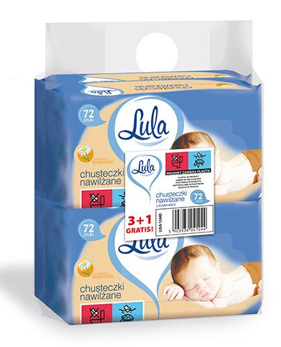  Lula Baby Chusteczki nawilżane z rumiankiem, 4 x 72 szt. - Apteka internetowa Melissa  