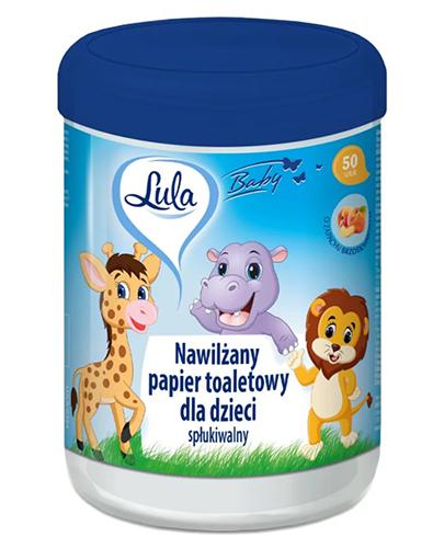  Lula Nawilżany Papier toaletowy dla dzieci, 50 szt., cena, opinie, właściwości - Apteka internetowa Melissa  