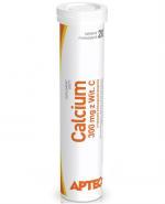 APTEO CALCIUM Z witaminą C 300 mg - 20 tabl. mus.