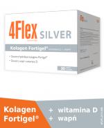  4FLEX SILVER Kolagen nowej generacji - 30 sasz. Kolagen, wapń i witamina D.