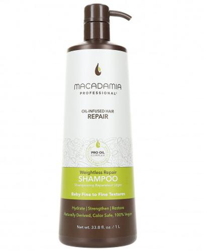  Macadamia Professional Weightless Nawilżający szampon do włosów cienkich - 1000 ml - cena, opinie, wlaściwości - Apteka internetowa Melissa  