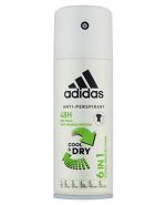 Adidas Cool & Dry 6w1 Dezodorant w sprayu męski - 150 ml