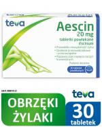  AESCIN, na żylaki, 30 tabletek 