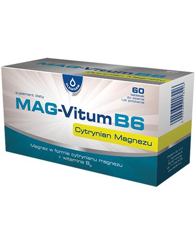  Mag-Vitum B6 Cytrynian Magnezu, 60 tabl. + OLEOFARM MAG-Vitum + witamina B6, 20 tabl. mus. - Apteka internetowa Melissa  