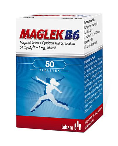  MAGLEK B6 - 50 tabl. - Lek uzupełniający magnez - Apteka internetowa Melissa  