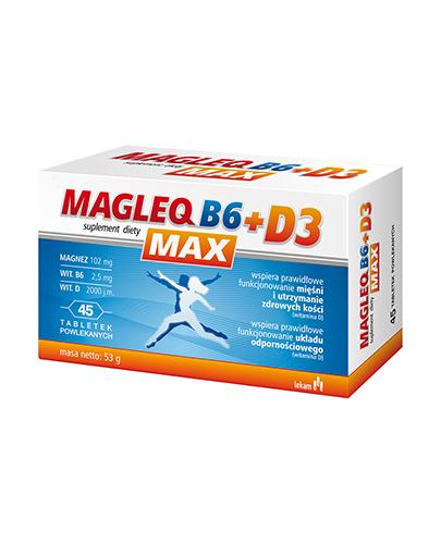  Magleq B6 max + D3 - 45 tabletek - Apteka internetowa Melissa  