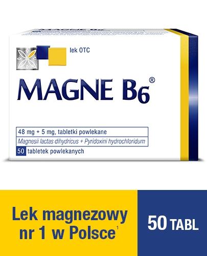 MAGNE B6 - 50 szt. Lek na niedobór magnezu. - Apteka internetowa Melissa