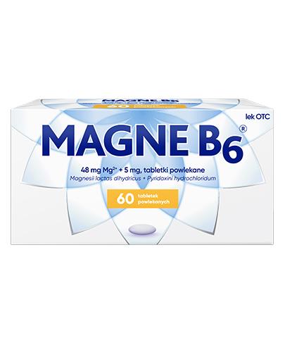  Magne B6, niedobór magnezu w organizmie, 60 tabletek - 1016899- brak kartonowego opakowania  