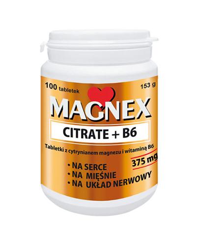 Magnex Citrate + B6 - 100 tabl. - cena, opinie, właściwości - Apteka internetowa Melissa  