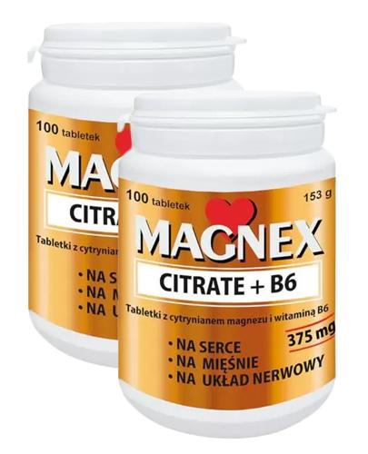  Magnex Citrate + B6 2 x 100 tabl.  - Apteka internetowa Melissa  